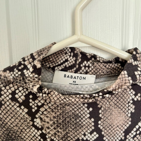 Aritzia Babaton Snake Print Turtleneck - Picture 3 of 5